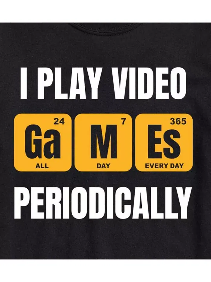 Футболка мужская с коротким рукавом Hybrid Apparel I Play Video Games Periodically AIRWAVES — изображение 5 из 7, синий