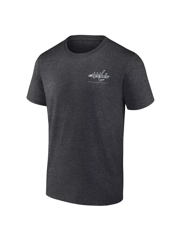 Футболка мужская Heather Charcoal Washington Capitals Backbone Fanatics — изображение 2 из 3