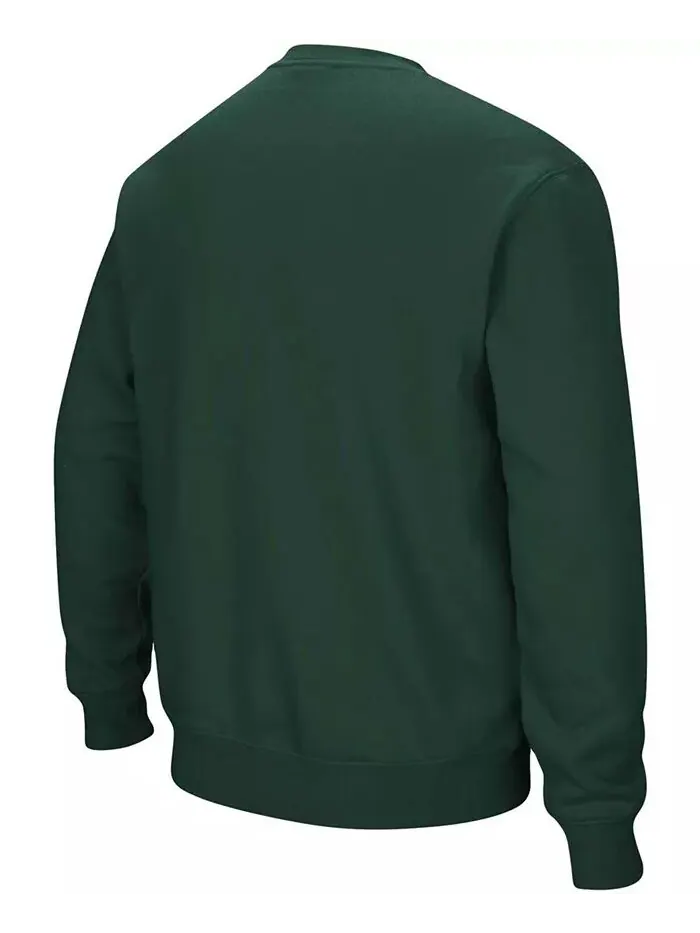 Мужская толстовка-пуловер Ohio Bobcats Arch Logo Tackle Twill Colosseum — изображение 2 из 3, зеленый