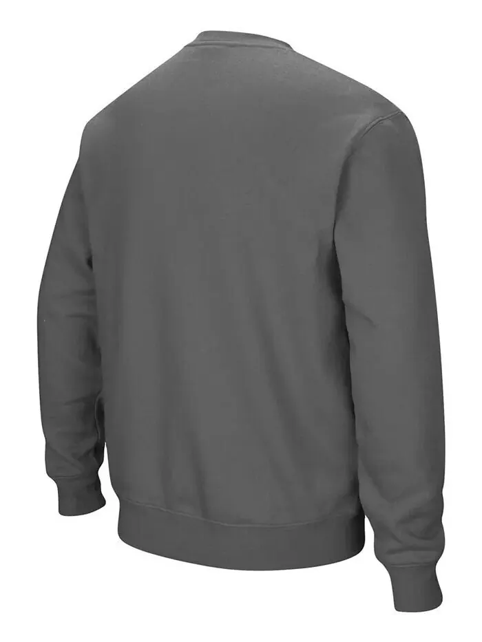 Мужская толстовка-пуловер Ohio Bobcats Arch Logo Tackle Twill Colosseum — изображение 2 из 5, темно-серый