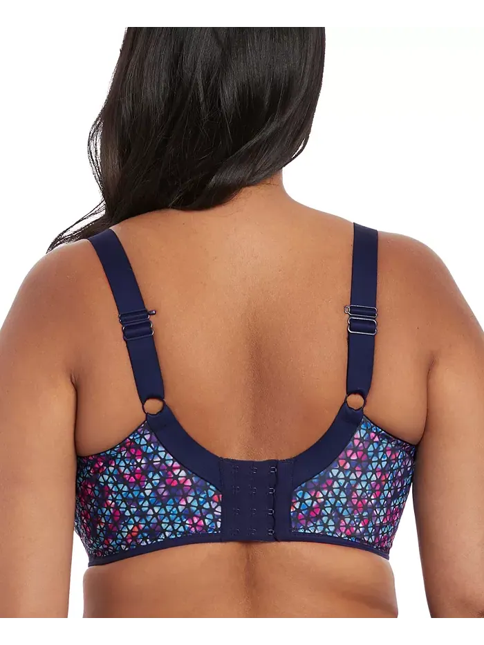 Спортивный бюстгальтер с косточками Plus Size Energise Elomi — изображение 2 из 4, темно-синий