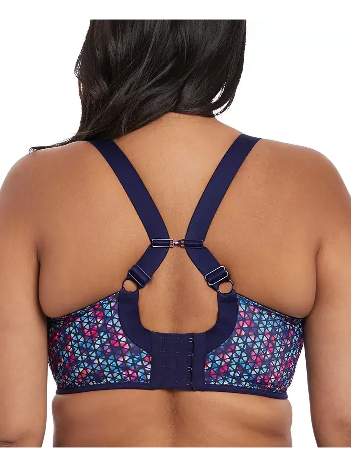 Спортивный бюстгальтер с косточками Plus Size Energise Elomi — изображение 3 из 4, темно-синий