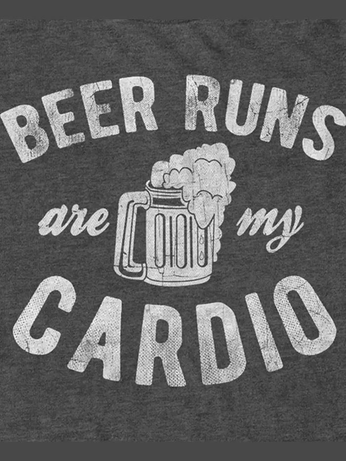 Мужская футболка с коротким рукавом Beer Run Cardio Fifth Sun — изображение 3 из 3, темно-серый