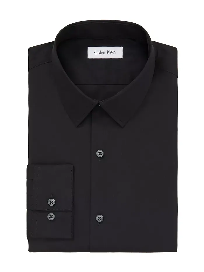 Мужская рубашка CK X Extra-Slim Stretch Calvin Klein — изображение 3 из 7, черный