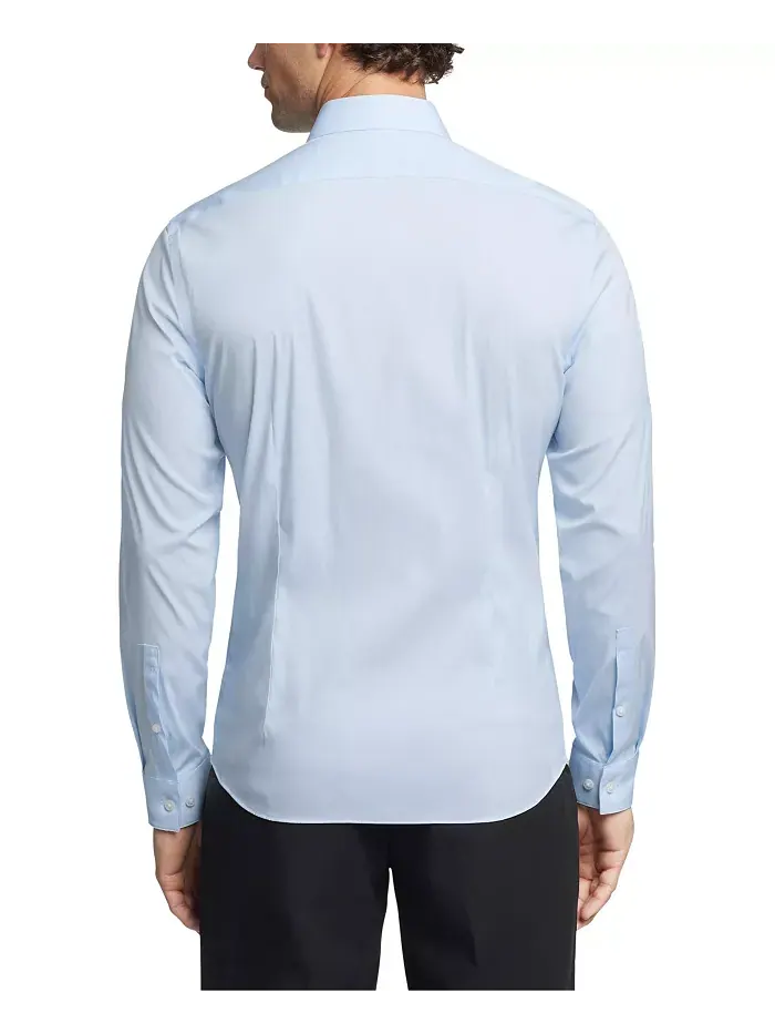 Мужская рубашка CK X Extra-Slim Stretch Calvin Klein — изображение 2 из 7, светлый синий
