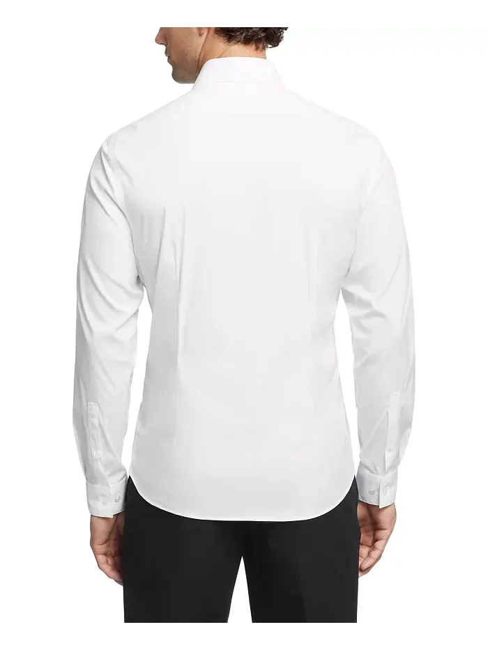 Мужская рубашка CK X Extra-Slim Stretch Calvin Klein — изображение 2 из 7, белый