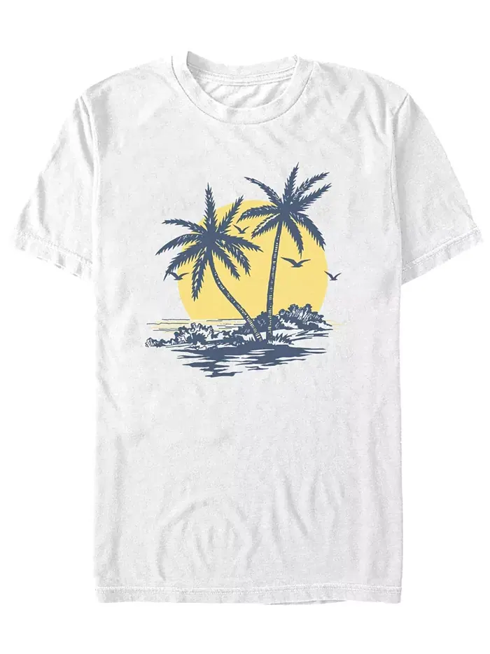Мужская футболка с коротким рукавом Palms Fifth Sun — изображение 1 из 3, белый