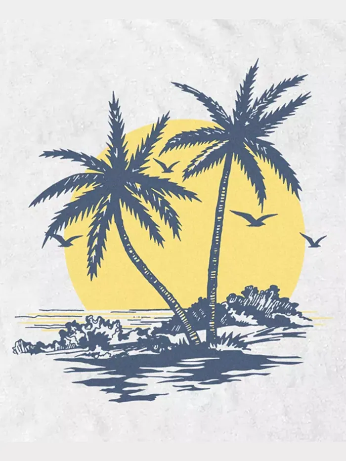 Мужская футболка с коротким рукавом Palms Fifth Sun — изображение 3 из 3, белый