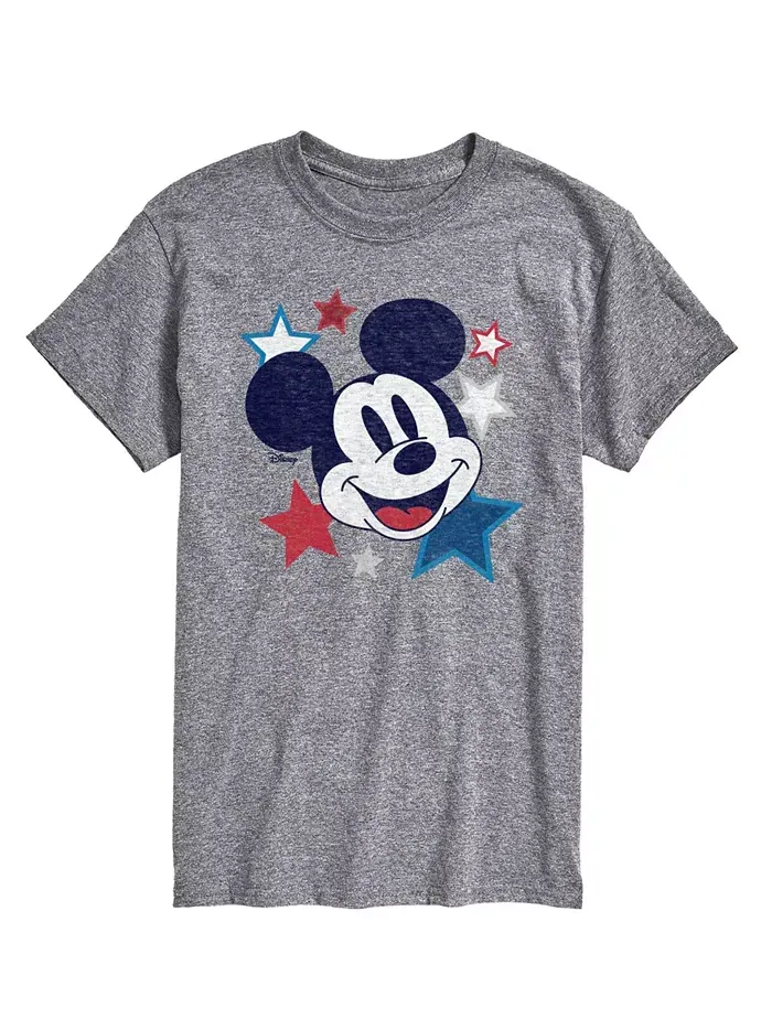 Мужская футболка с коротким рукавом Disney Mickey Stars AIRWAVES — изображение 1 из 3, серый