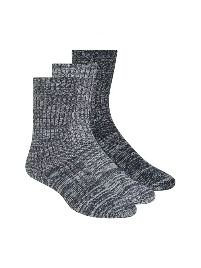 Мужские махровые носки-гольфы Ribbed Crew, 3 пары SCOTCH & SODA — изображение 1 из 2, темно-серый