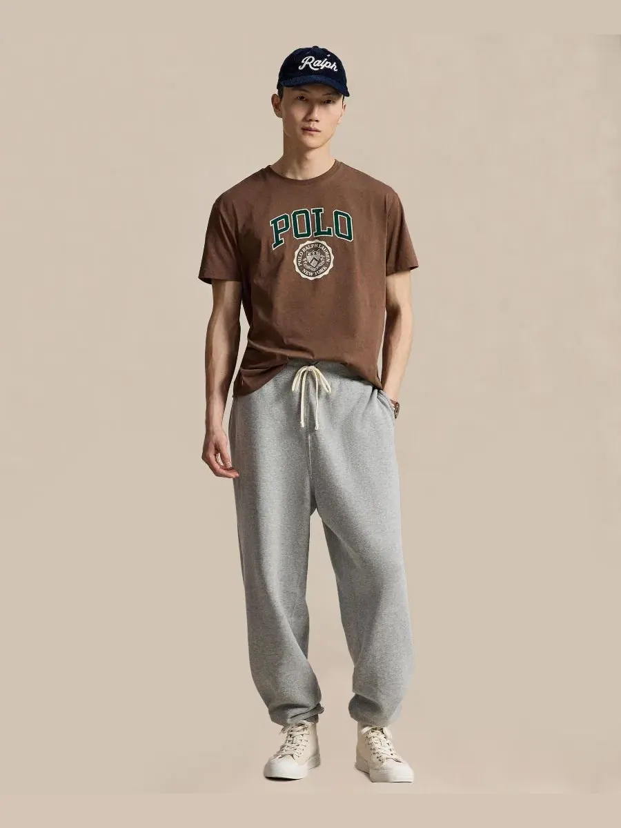 Футболка с логотипом Polo Ralph Lauren — изображение 2 из 6, коричневый