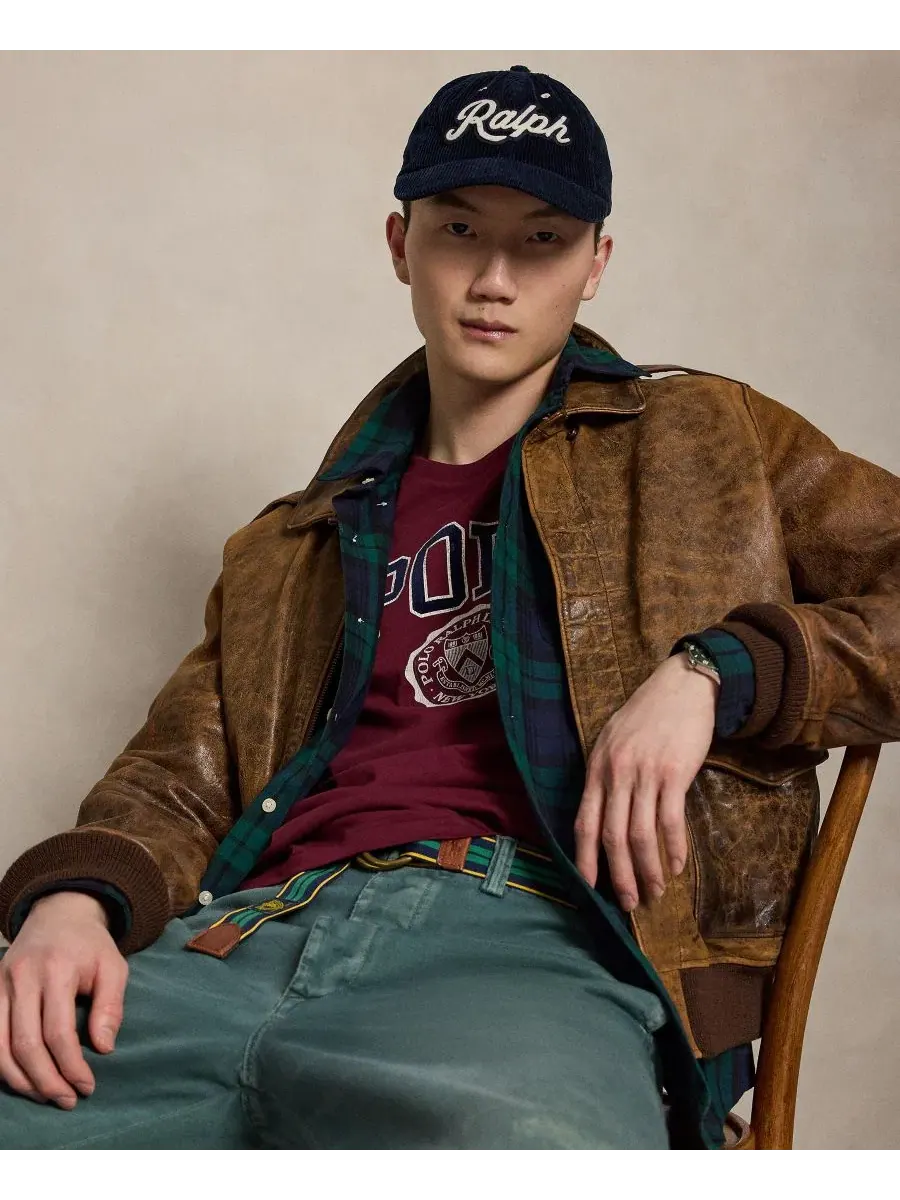 Футболка классического кроя с логотипом Polo Ralph Lauren — изображение 3 из 6, классический винный
