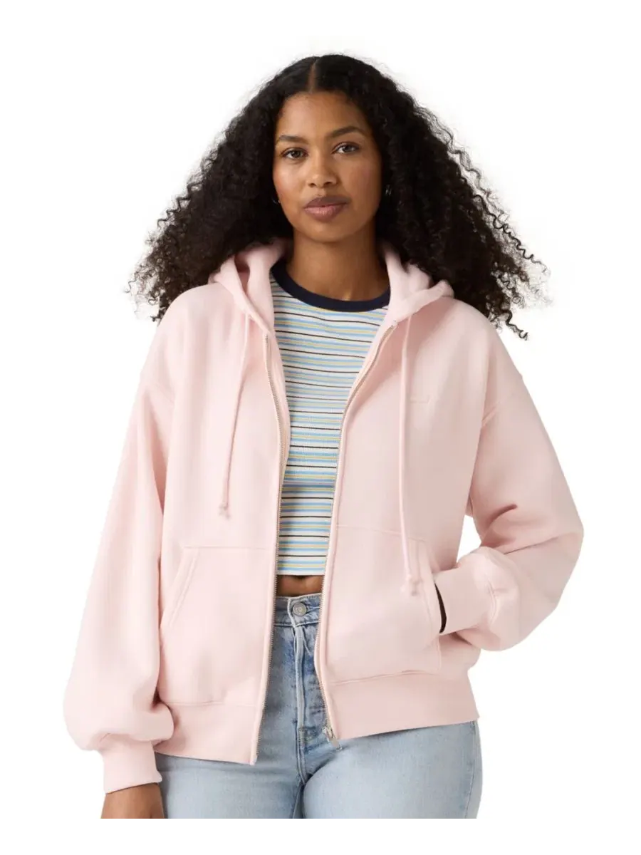 Женская худи-молния с графическим принтом Everyday Zip-Up Levi's — изображение 1 из 4, розовый