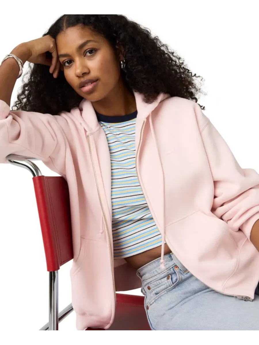 Женская худи-молния с графическим принтом Everyday Zip-Up Levi's — изображение 3 из 4, розовый