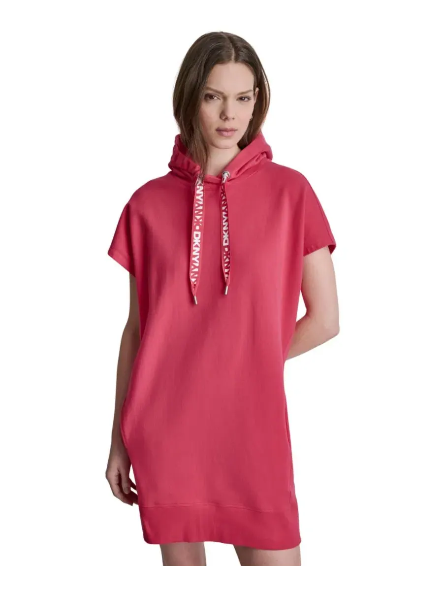Платье-худи с капюшоном и принтом DKNY Sport, Punch — изображение 2 из 5