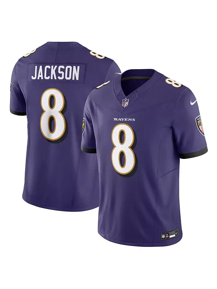 Мужская лимитированная джерси Lamar Jackson Baltimore Ravens Vapor F.U.S.E Nike — изображение 1 из 3, фиолетовый