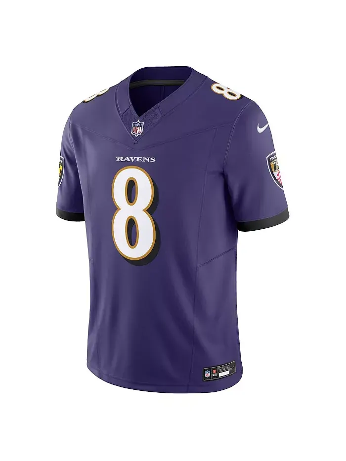 Мужская лимитированная джерси Lamar Jackson Baltimore Ravens Vapor F.U.S.E Nike — изображение 2 из 3, фиолетовый