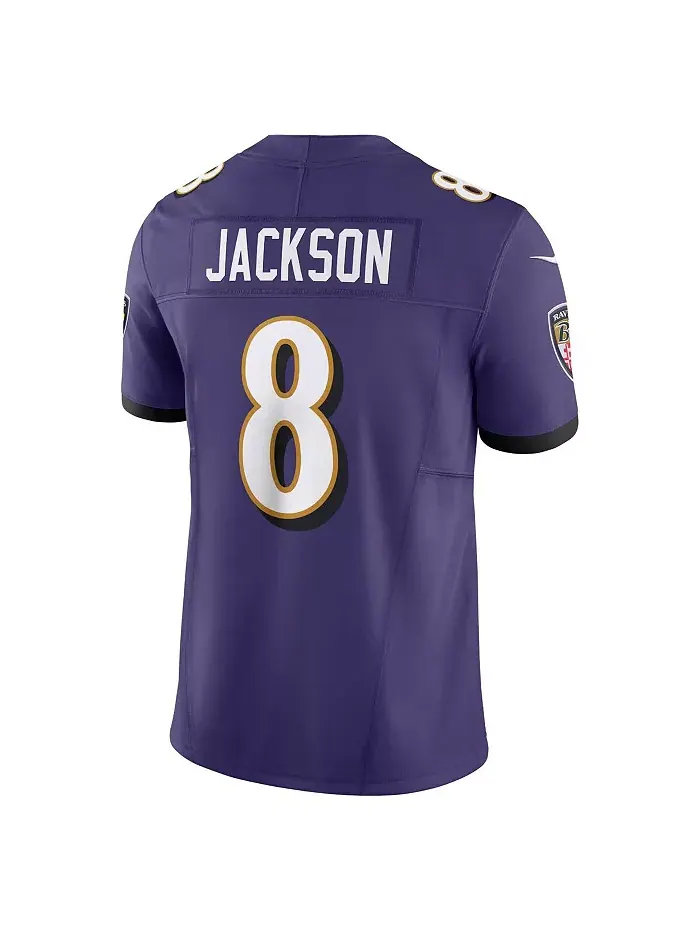 Мужская лимитированная джерси Lamar Jackson Baltimore Ravens Vapor F.U.S.E Nike — изображение 3 из 3, фиолетовый