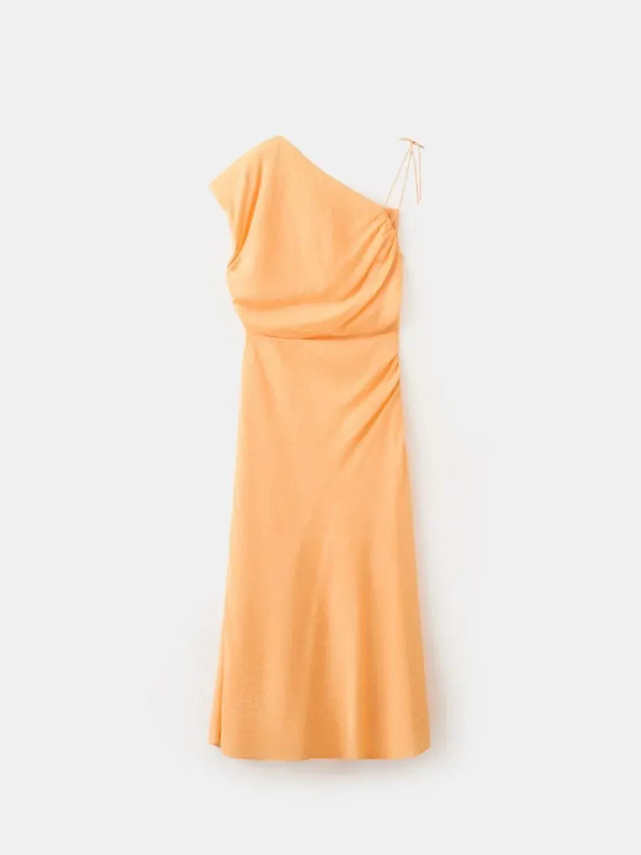 Платье асимметричное с бантом, модель Asymmetrical Bow Detail MANGO