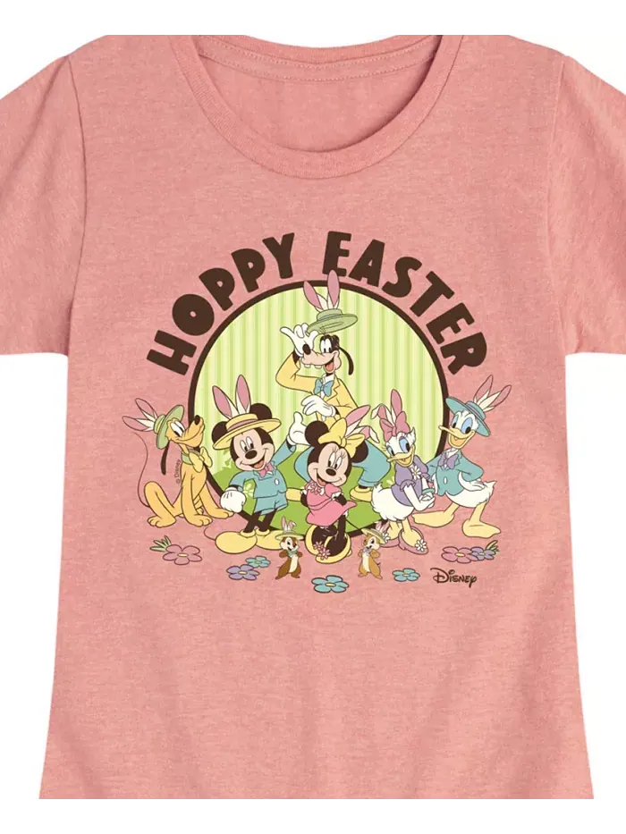 Футболка с коротким рукавом "Hoppy Easter" для девочек постарше Disney — изображение 3 из 3, розовый