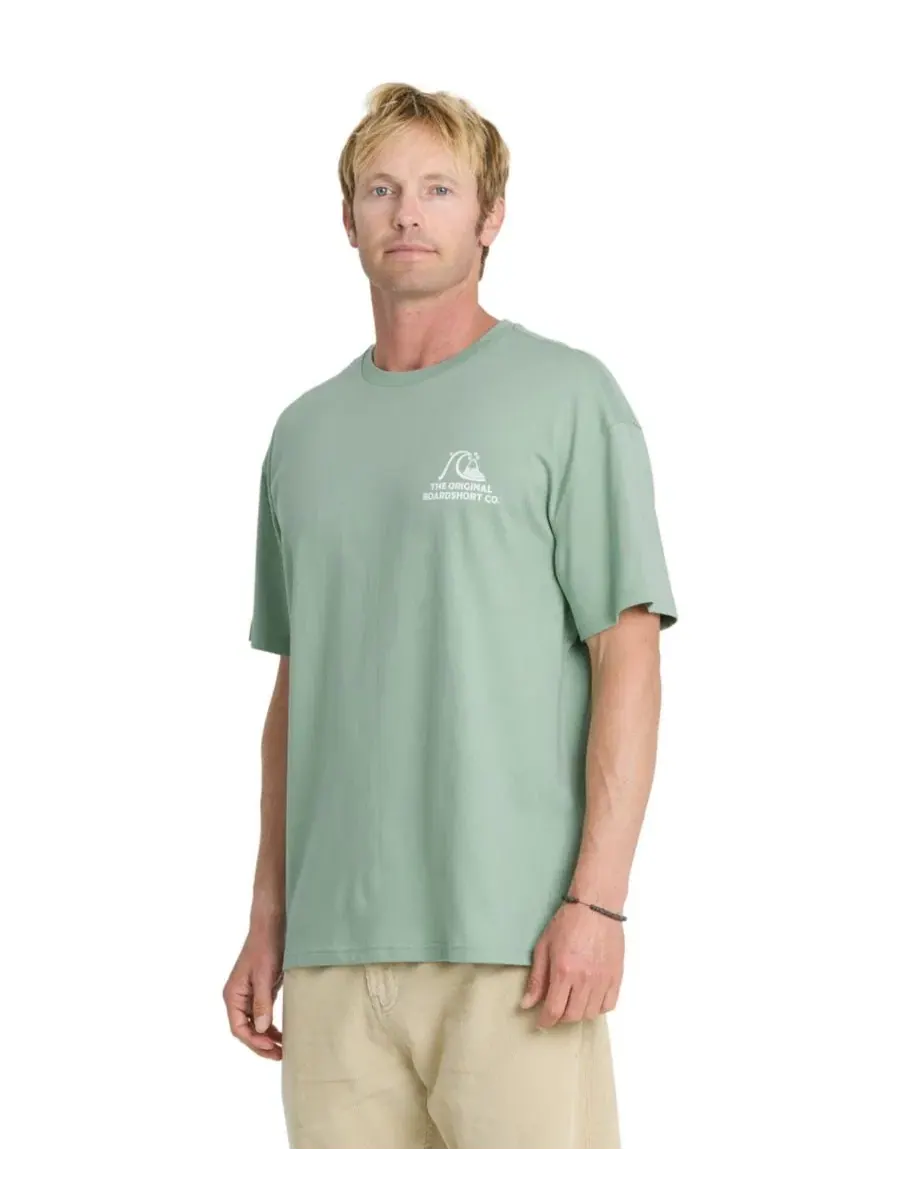 Футболка с коротким рукавом, с логотипом Quiksilver — изображение 3 из 4, зеленый