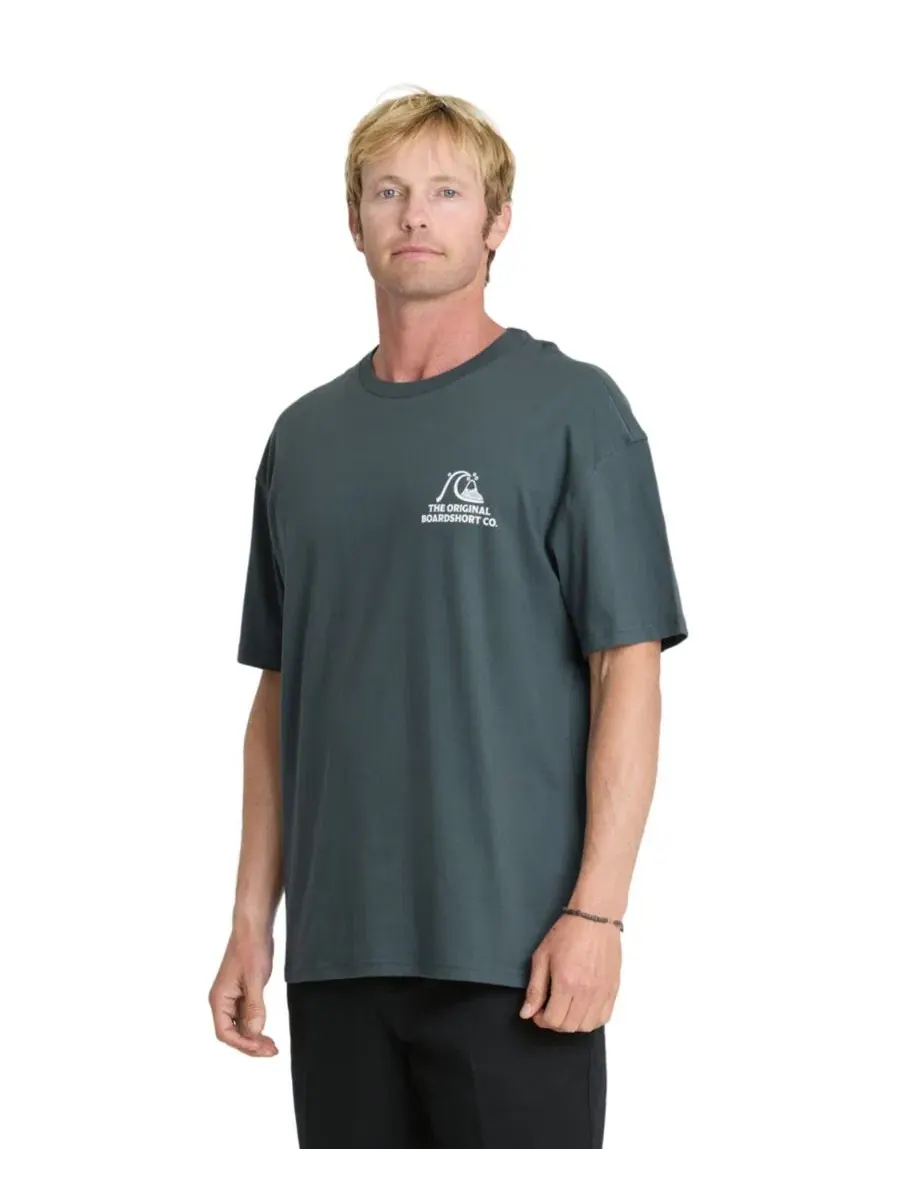 Футболка с коротким рукавом OG Surf Company Org Quiksilver — изображение 3 из 4, серый