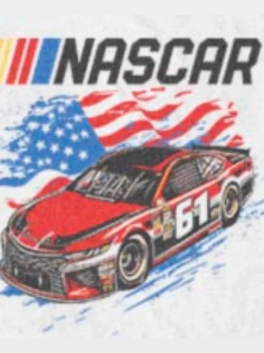 Футболка с принтом Nascar Flag Racer Fifth Sun — изображение 3 из 3, белый