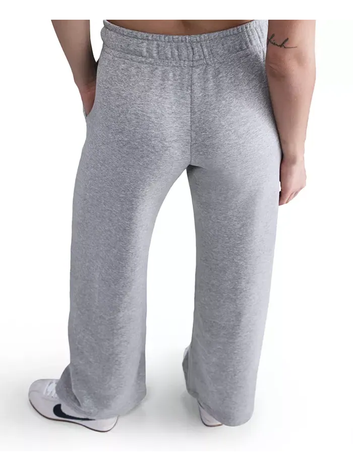 Женские спортивные брюки Club Fleece с завышенной талией и широкими штанинами Nike — изображение 3 из 5, серый