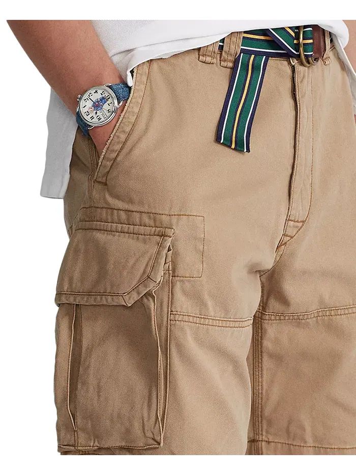 Мужские шорты, 10.5" Classic Gellar Cargos Polo Ralph Lauren — изображение 7 из 8, коричневый/бежевый