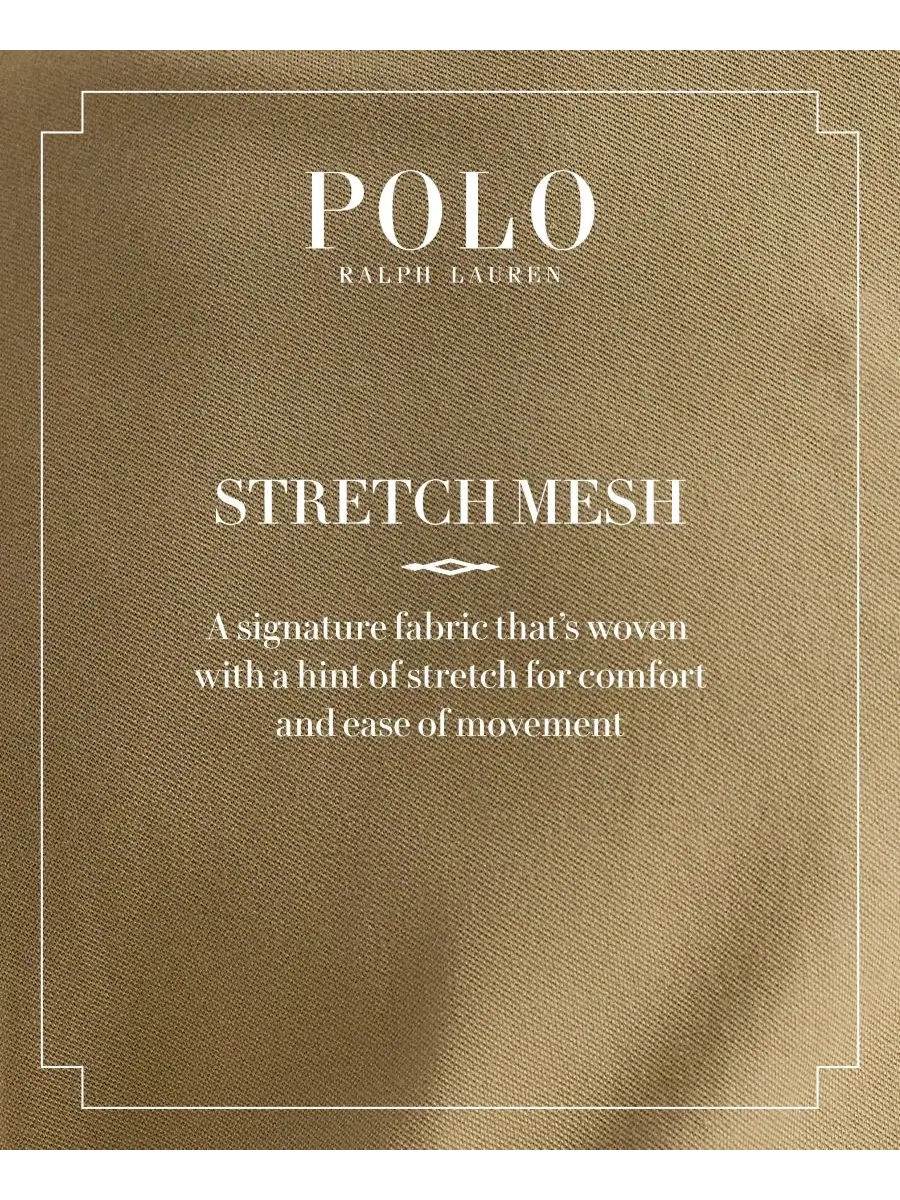 Футболка с круглым вырезом Classic-Fit Stretch Mesh Polo Ralph Lauren — изображение 6 из 6, темно-синий