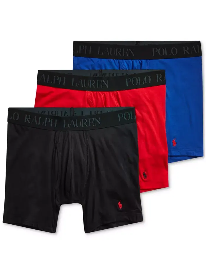 Мужские трусы-боксеры 3D Flex Modal, 3 штуки Polo Ralph Lauren — изображение 1 из 7, черный