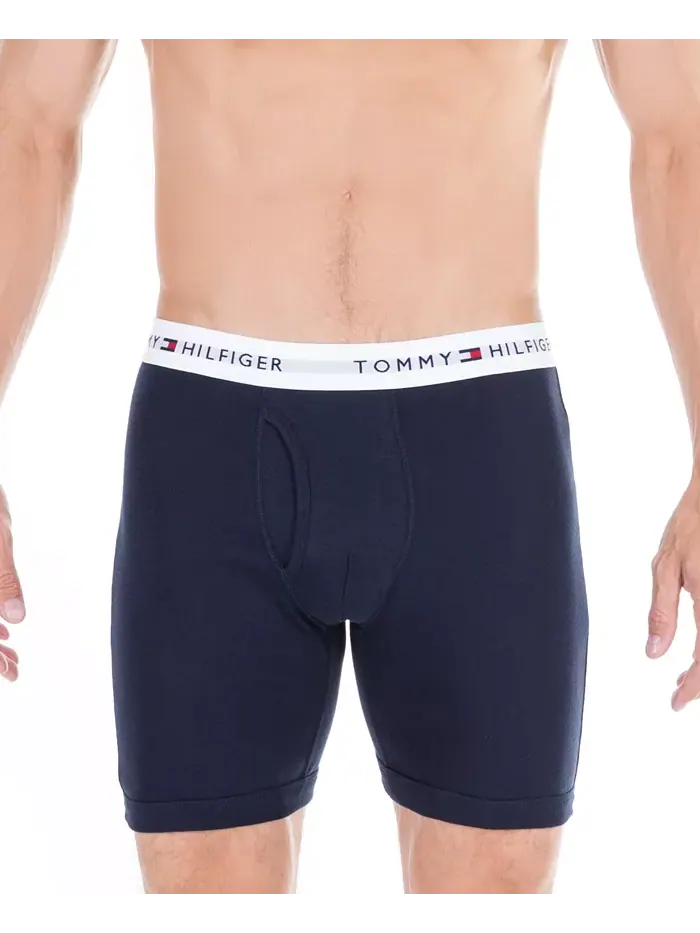 Мужские классические боксеры из хлопка, 3 шт Tommy Hilfiger — изображение 5 из 5, мандариновый