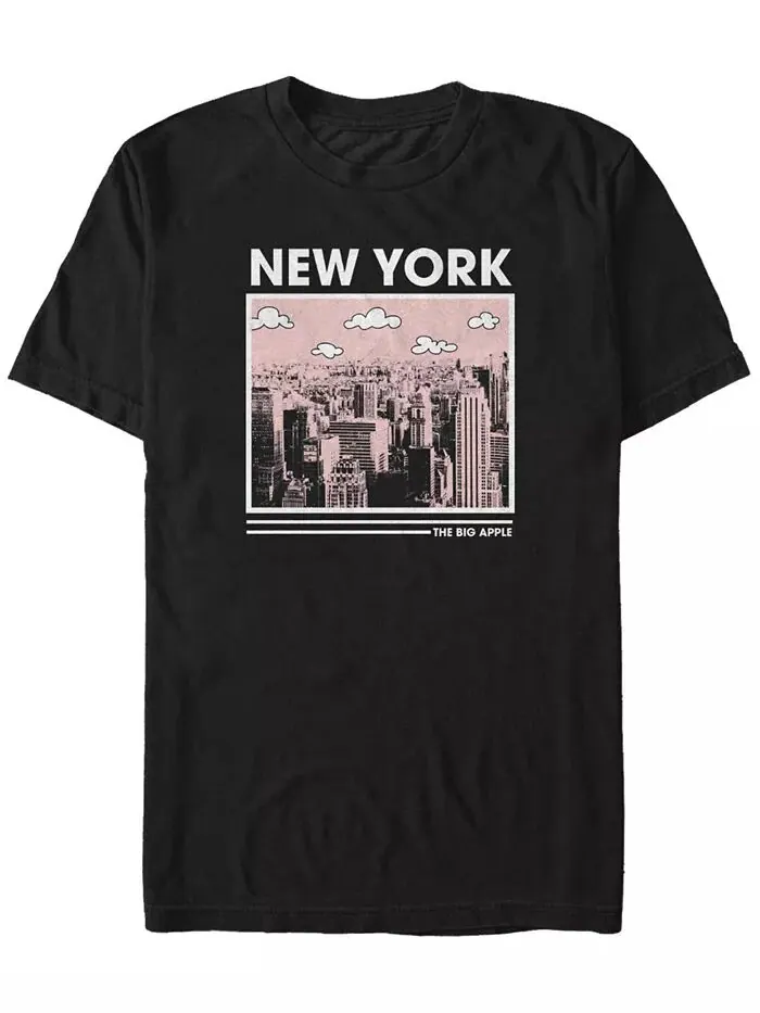 Мужская футболка с коротким рукавом The Big Apple Crew Fifth Sun — изображение 1 из 1, черный