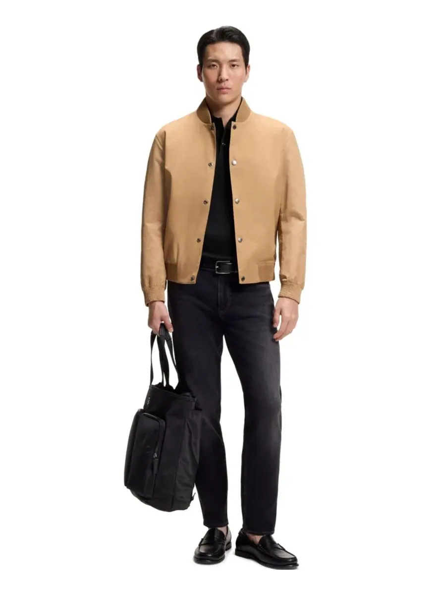 Поло с мерсеризованного хлопка, слим-фит Hugo Boss — изображение 4 из 5, черный