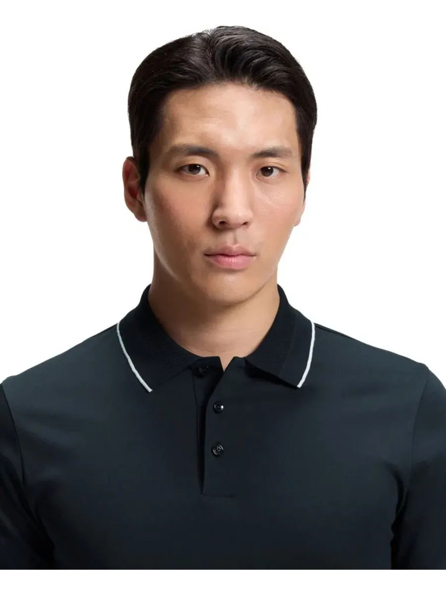 Поло с коротким рукавом Slim Fit Hugo Boss — изображение 5 из 5, синий