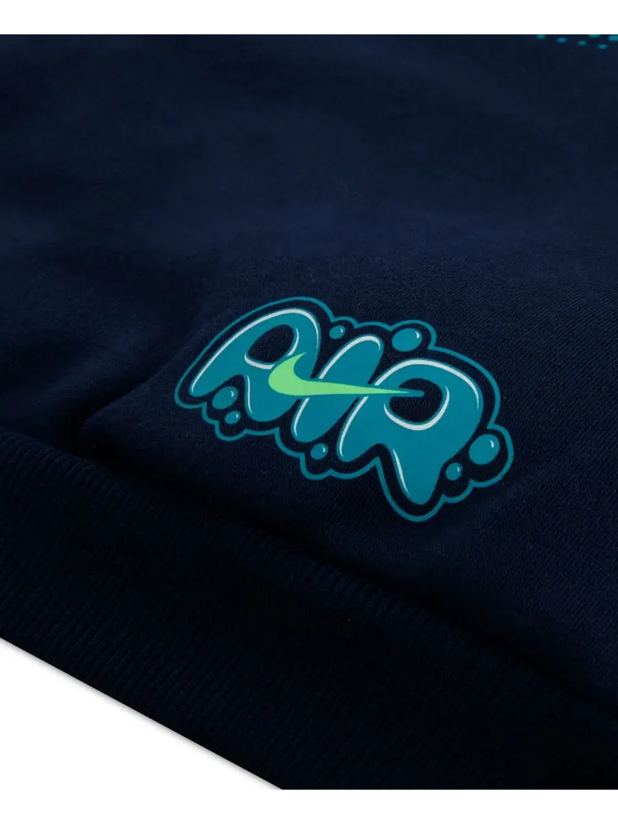 Худи с длинным рукавом и капюшоном Nike Sportswear Brand Ambassador — изображение 4 из 5, темно-синий