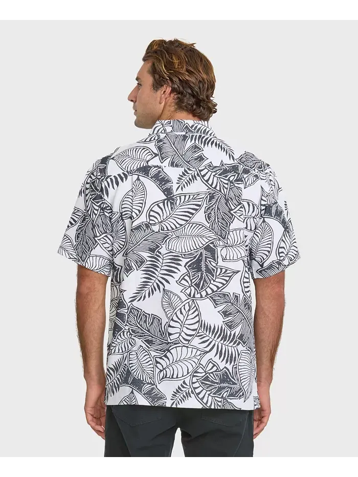 Мужская рубашка с коротким рукавом Siesta Quiksilver Waterman — изображение 2 из 8, черный