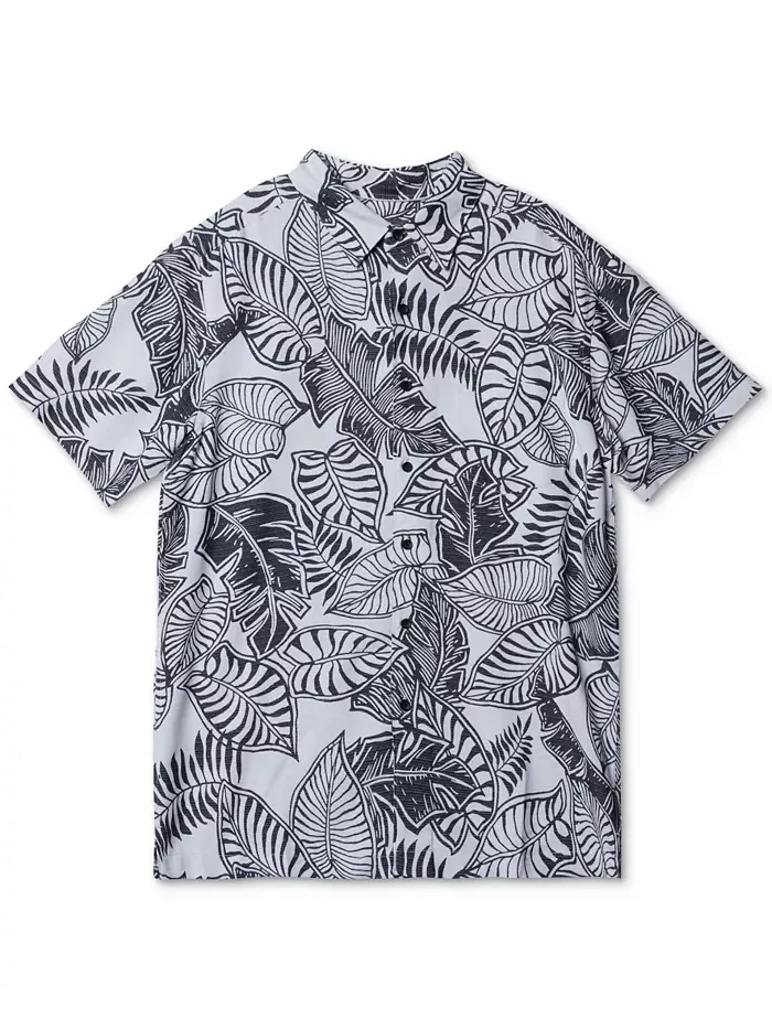 Мужская рубашка с коротким рукавом Siesta Quiksilver Waterman — изображение 6 из 8, черный