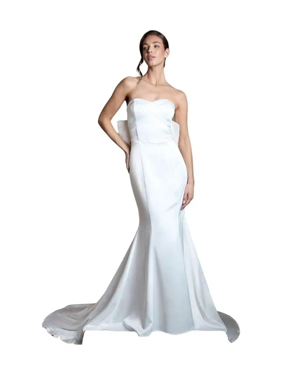 Платье-футляр с бантом Coast — изображение 1 из 5, белый