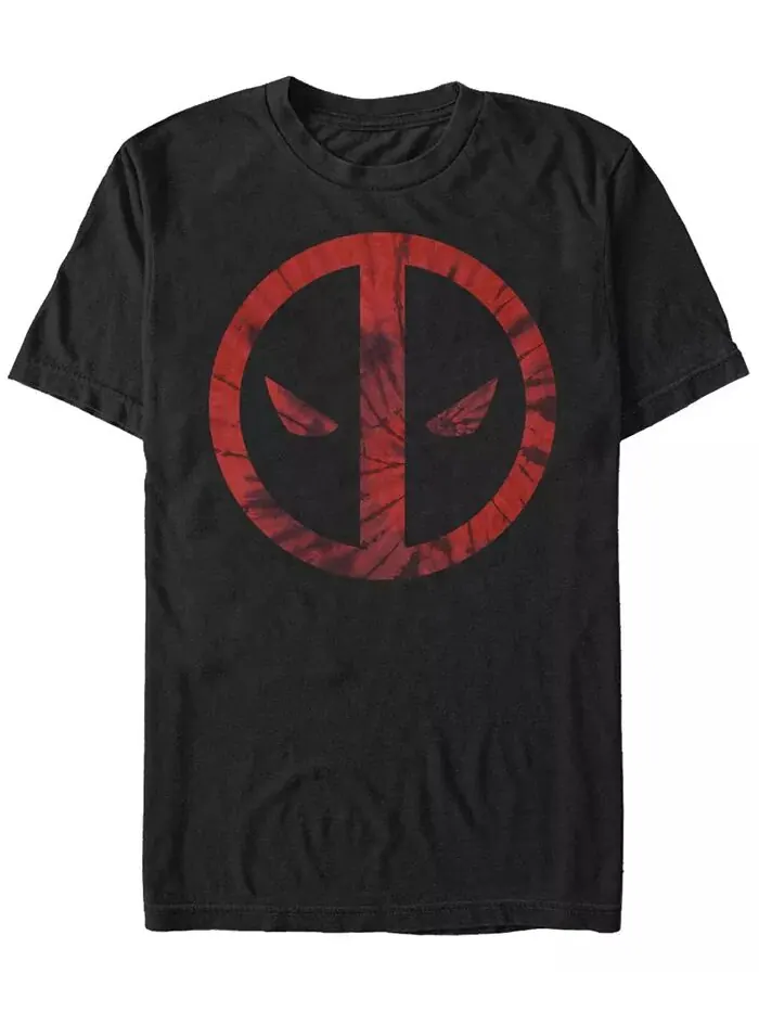 Мужская футболка Deadpool Tie-Dye с коротким рукавом Fifth Sun — изображение 1 из 3, черный