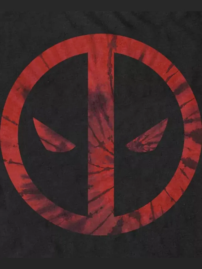 Мужская футболка Deadpool Tie-Dye с коротким рукавом Fifth Sun — изображение 3 из 3, черный