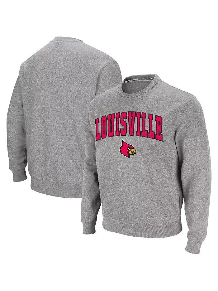 Мужской свитшот с логотипом и аркой Louisville Cardinals Colosseum — изображение 1 из 4, серый