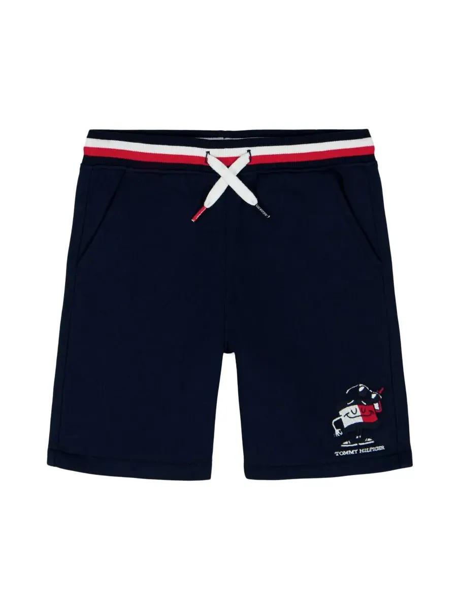 Детские шорты на резинке для мальчиков 2T-7 Tommy Hilfiger — изображение 2 из 6, темно-синий
