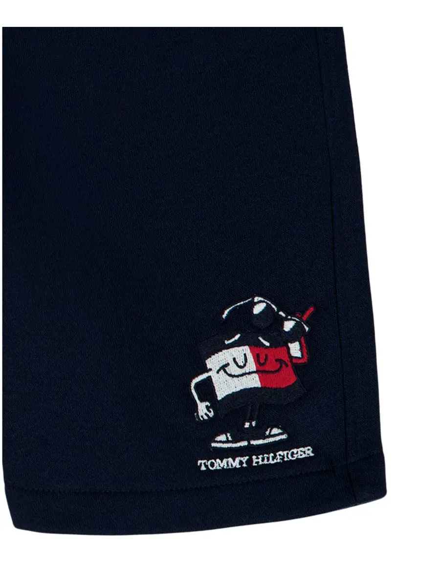 Детские шорты на резинке для мальчиков 2T-7 Tommy Hilfiger — изображение 6 из 6, темно-синий