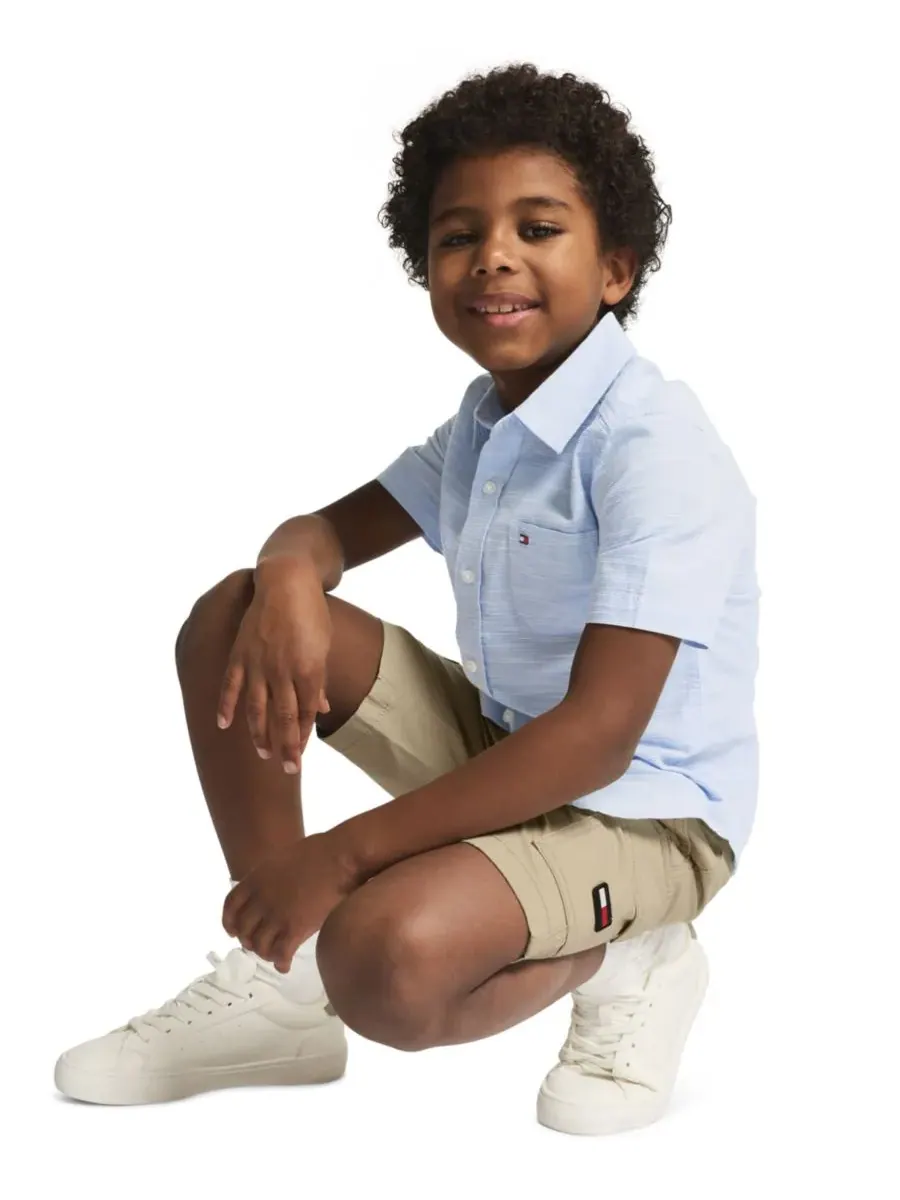 Детские шорты-карго 2T-7 Tommy Hilfiger — изображение 3 из 8, бежевый