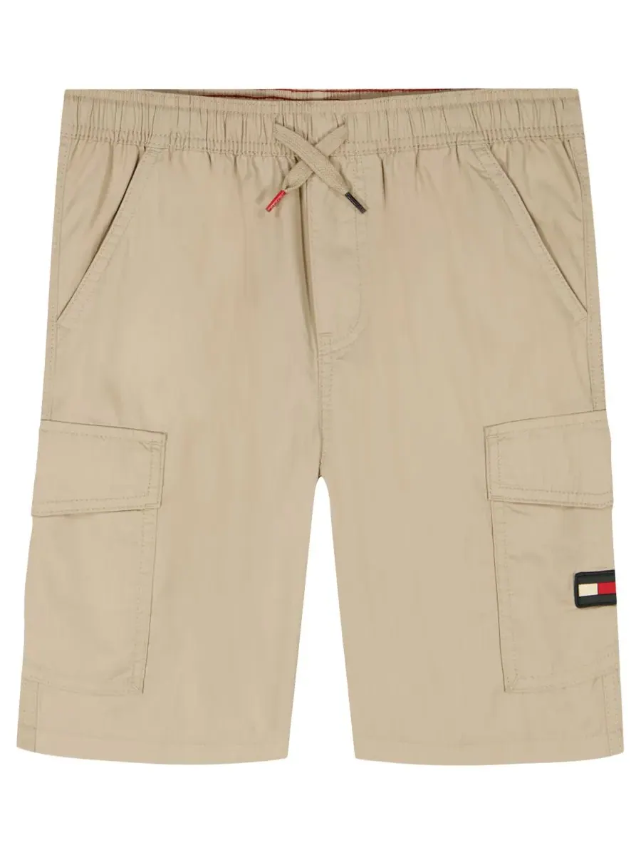 Детские шорты-карго 2T-7 Tommy Hilfiger — изображение 4 из 8, бежевый