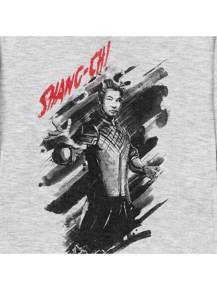 Детская толстовка с капюшоном Avengers из флиса Shang-Chi and the Legend of the Ten Rings — изображение 3 из 6, серый