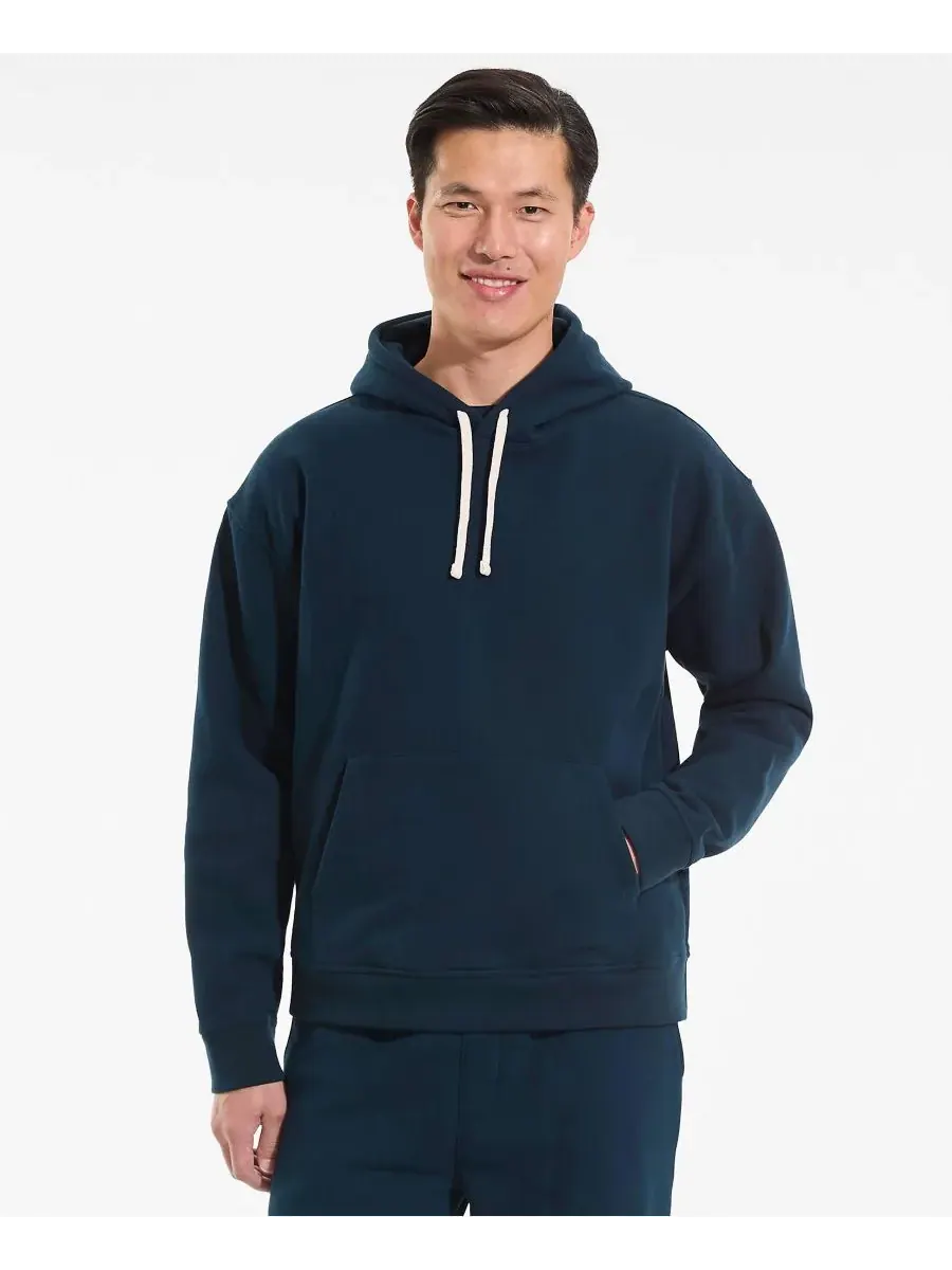Мужская толстовка с длинным рукавом Serious Sweats Oversized Hoodie Lands' End — изображение 1 из 4, темно-синий
