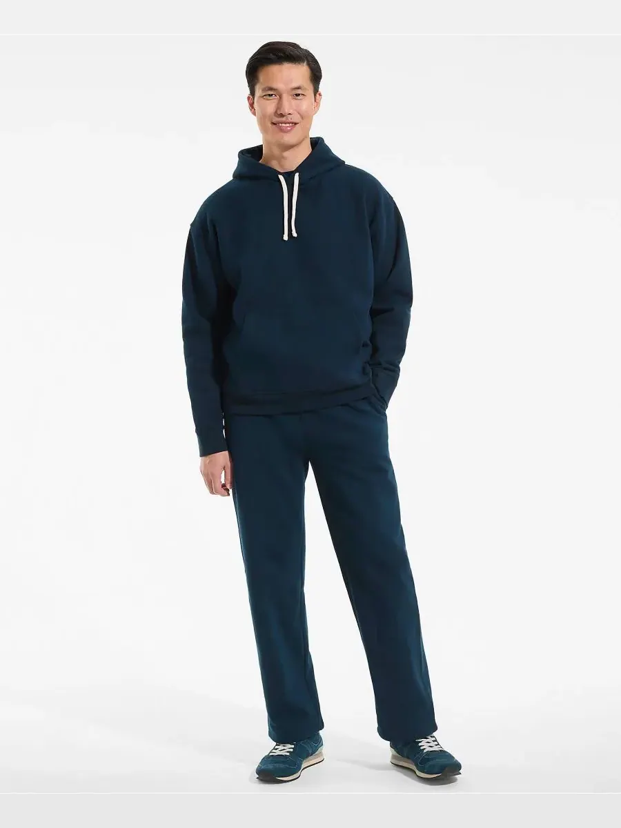 Мужская толстовка с длинным рукавом Serious Sweats Oversized Hoodie Lands' End — изображение 4 из 4, темно-синий