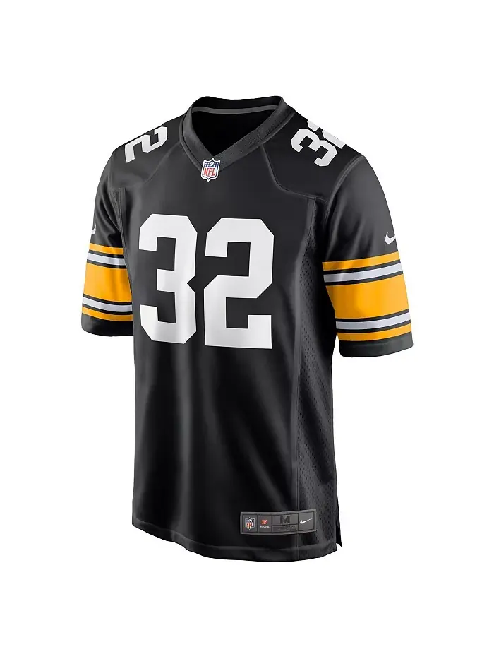 Мужская игровая футболка Pittsburgh Steelers Франко Харриса RetiPlayer Nike — изображение 2 из 4, черный/белый